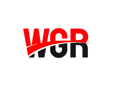 WGR Letter Initial Logo Design Vector Illustration