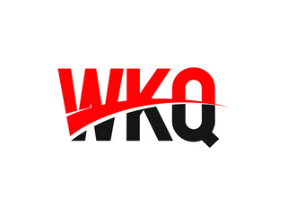 WKQ Letter Initial Logo Design Vector Illustration
