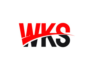 WKS Letter Initial Logo Design Vector Illustration