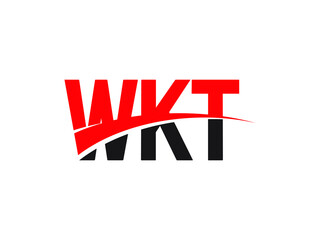 WKT Letter Initial Logo Design Vector Illustration