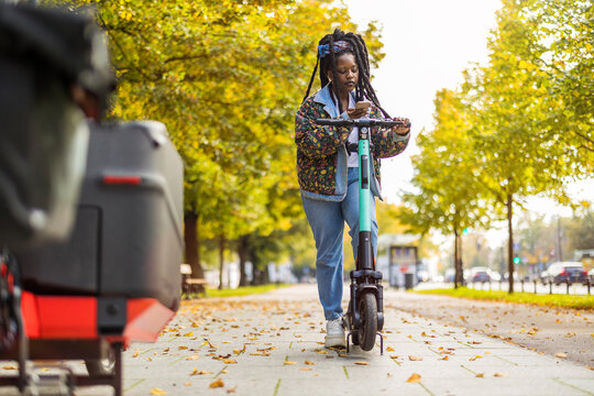 Activating electric scooter from smartphone 

