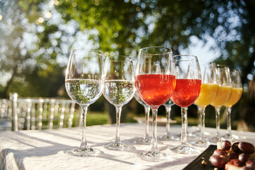 Table set for an event party or wedding reception. Banquet table design