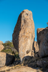 scenic lanscape at  the city of Rocks state park in New Mexico, USA