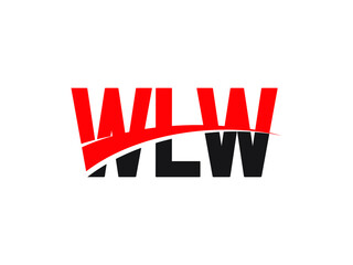 WLW Letter Initial Logo Design Vector Illustration