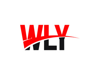 WLY Letter Initial Logo Design Vector Illustration
