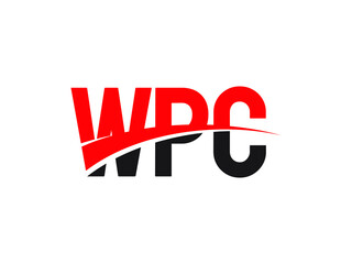 WPC Letter Initial Logo Design Vector Illustration