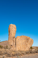 scenic lanscape at  the city of Rocks state park in New Mexico