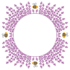 Bienen im Lavendel