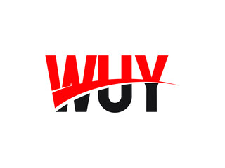 WUY Letter Initial Logo Design Vector Illustration