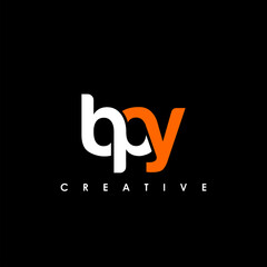 BPY Letter Initial Logo Design Template Vector Illustration