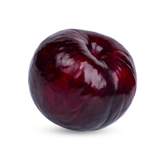 Fresh Red plum isolated on white background
