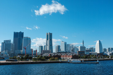 Fototapeta na wymiar 大桟橋からの横浜