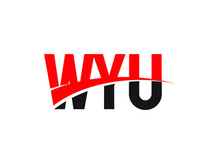 WYU Letter Initial Logo Design Vector Illustration