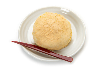 和菓子の黄粉饅頭
