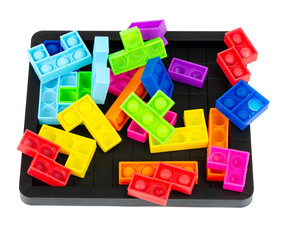 Puzzle simple dimple, pop it. Fashionable and modern anti stress toy for children and adults