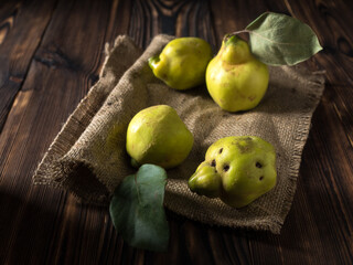 Still Life With Suspended Quince