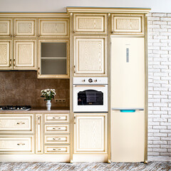 interior of a kitchen