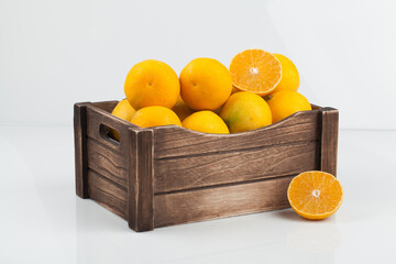 Golden incense, tangerines, oranges, fruits, fresh