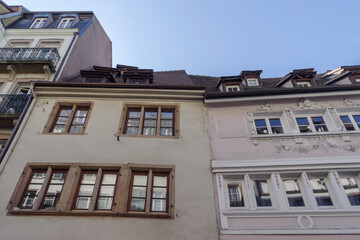 Obraz premium .Low angle view of houses, Strasbourg, Alsace, France