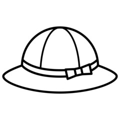 一年生の帽子のアイコン　Hat Vector Icon