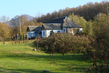 Old abandoned house in the village