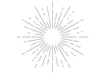 Obraz premium 破線のサンバースト