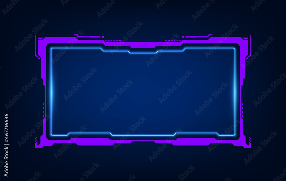 Poster abstract hud ui gui future futuristic screen system virtual design.