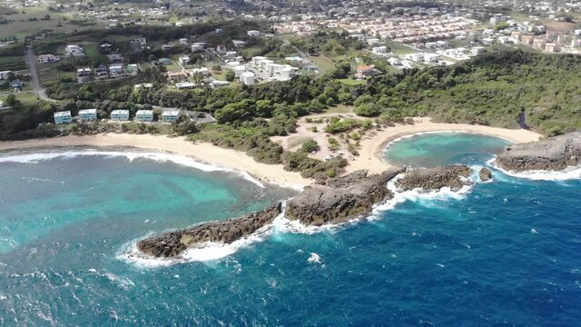 aerial look of coastline in Puerto Rico