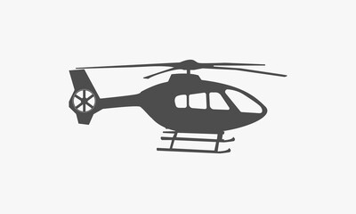 Helicopter icon design. Helicopters for the rescue team. suitable for all businesses.