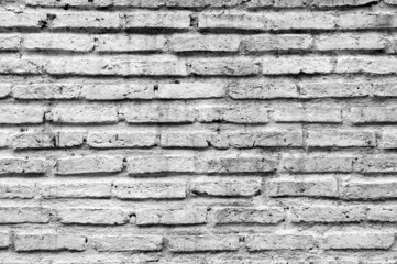 Old white brick wall texture background