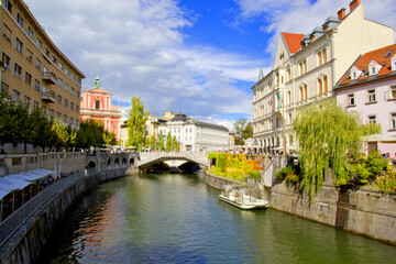 Fototapeta premium beautiful view of Ljubljana , Slovenia