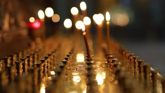 church candle holder,Orthodox and Catholics Christians, attributes of religion in the temple