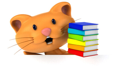 Fun cat - 3D Illustration