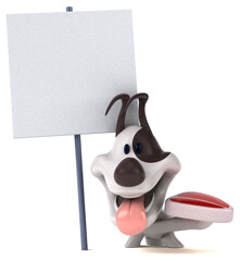 Fun dog - 3D Illustration