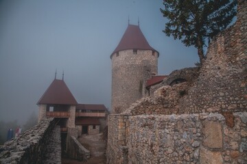 Views from the Žovnek Castle in Slovenia