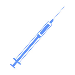Fototapeta premium Insulin syringe icon. Vector illustration.
