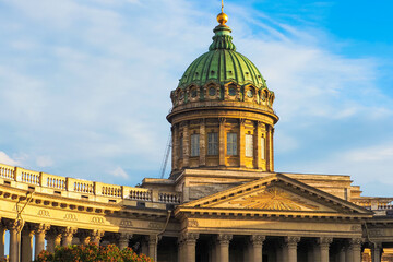 Obraz premium Kazan Cathedral during sunset. Kazan Cathedral, Saint Petersburg, Russia