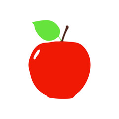 red apple design vector graphic