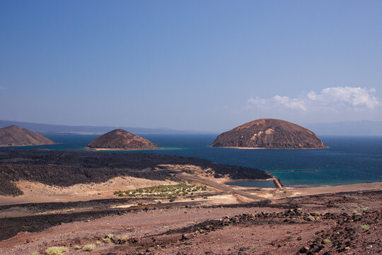 Guinni Koma Island landscape in Djibouti