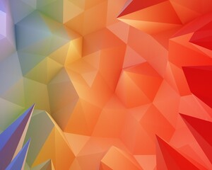 abstract background with colored triangles