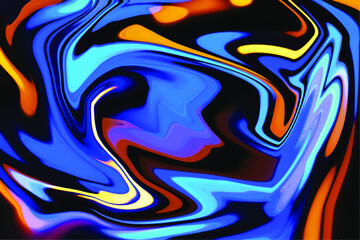 : Abstract liquid marble painting background print, cover book wall art decor acrylic illustration