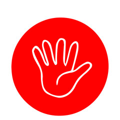 Vector elements thumbs up like. For your design of cards, posters, invitations. Drawn doodle icon of gesture isolated on background.