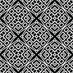  Vector seamless pattern. Modern stylish texture. Composition from regularly repeating geometrical elements. Vector illustrations. Black and white pattern.
