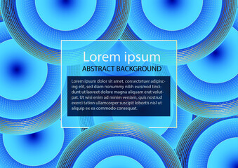abstract blue background with circles, geometric pattern gray technology background with circles