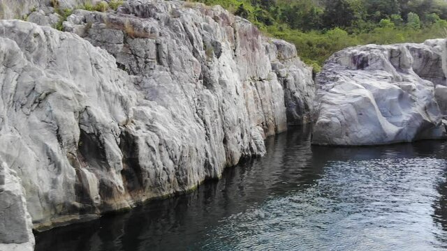 flying by canyon