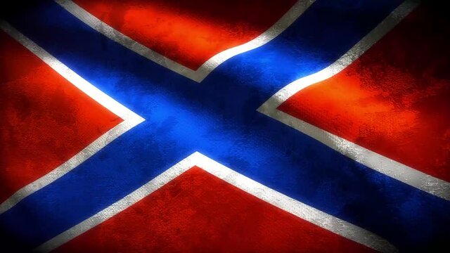 Novorossia grungy flag loop