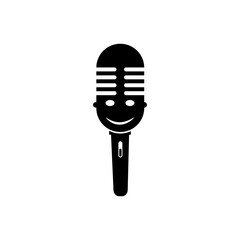 microphone logo illustration icon design vector
