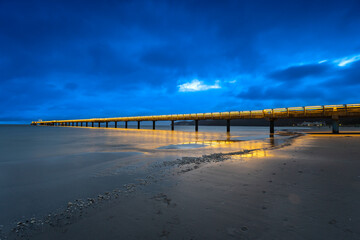 R&uuml;gen piers on the Baltic Sea