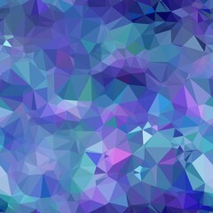 Seamless iridescent triangle pattern for surface pattern print. High quality illustration. Blue and purple holographic vivid trendy swatch. Funky contemporary graphic tile for background or textile.