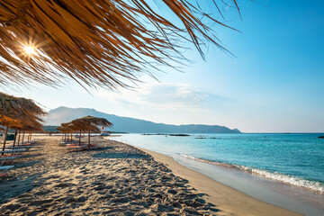 Elafonissi beach view. Crete, Greece